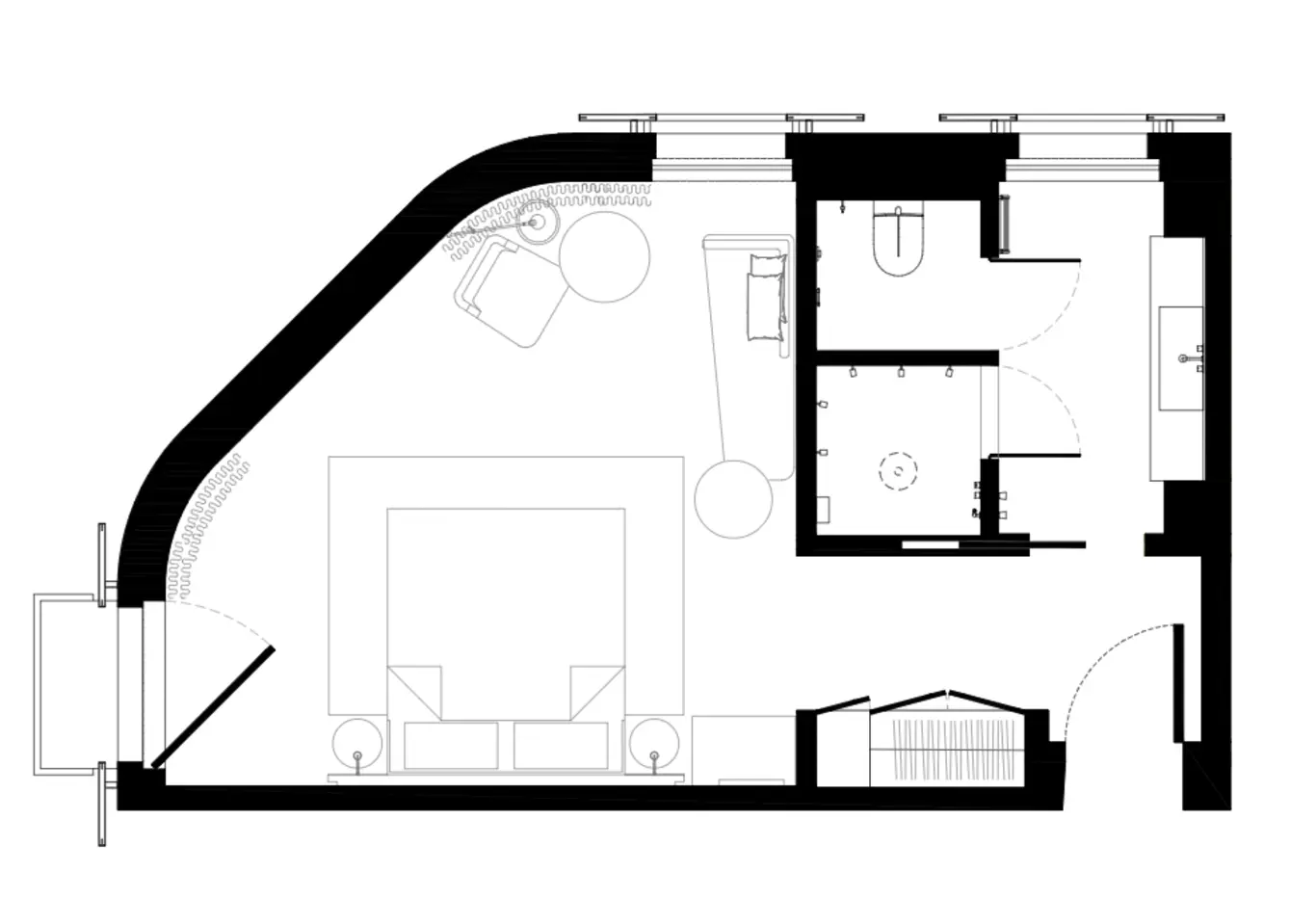 Floor plan of the Junior Suite