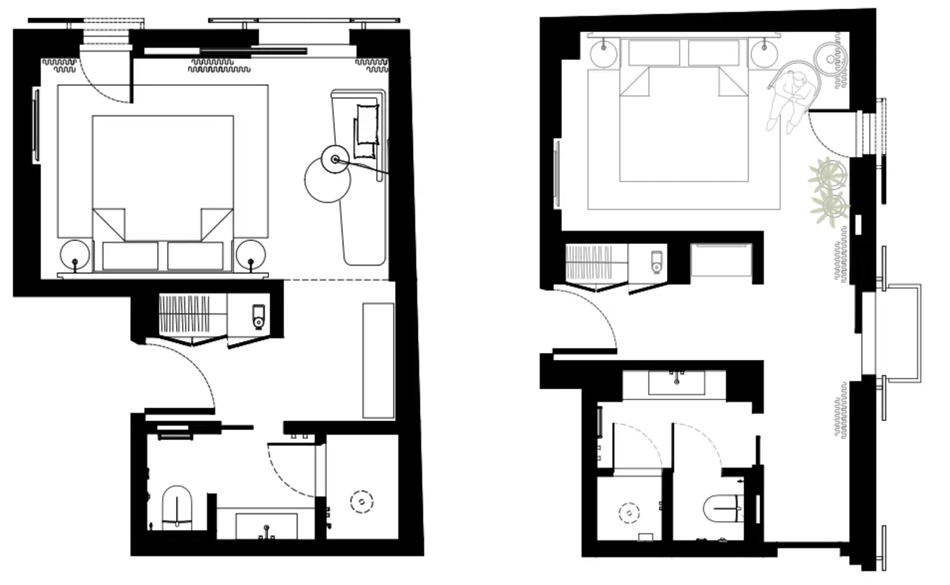 Floor plan of the Casa Privada: Premium King